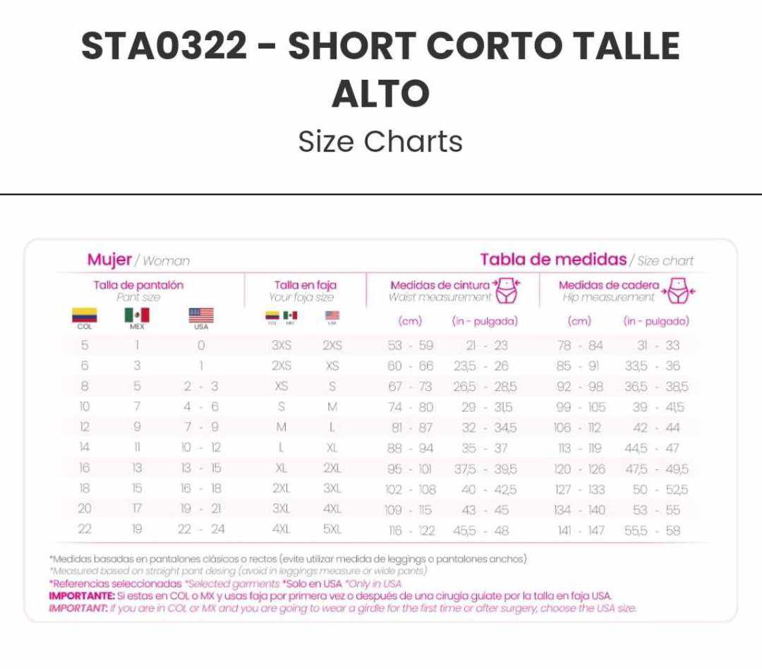 Short Corto Talle Alto ( Short MARINA )