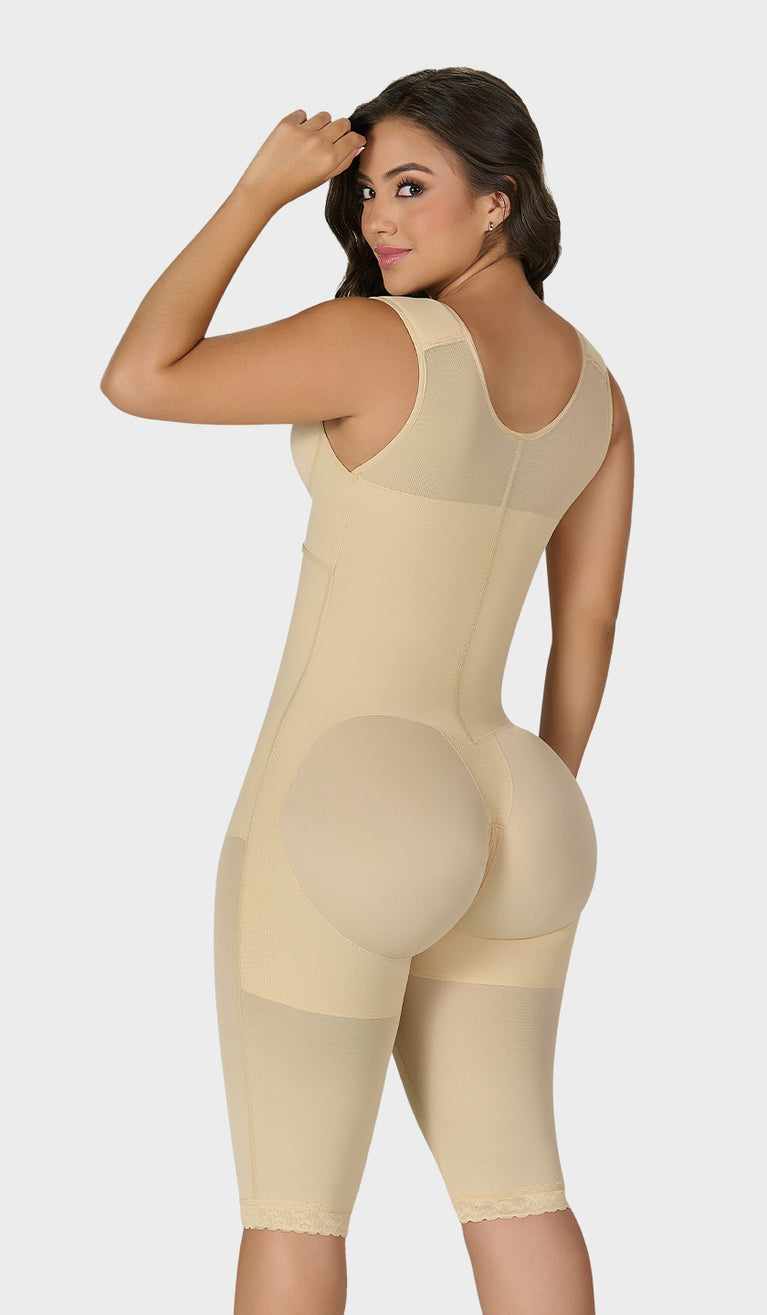 Faja Tipo Reloj de Arena hasta la Rodilla con Sujetador ( faja CAROLINA )