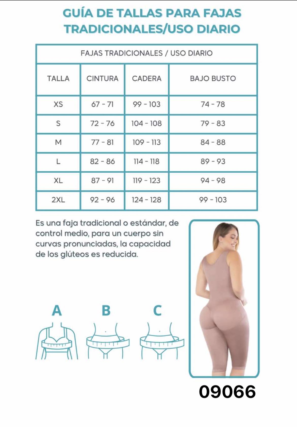 Faja tipo Short de Alta Compresion con broche y doble refuerzo abdominal (Faja Claudia)