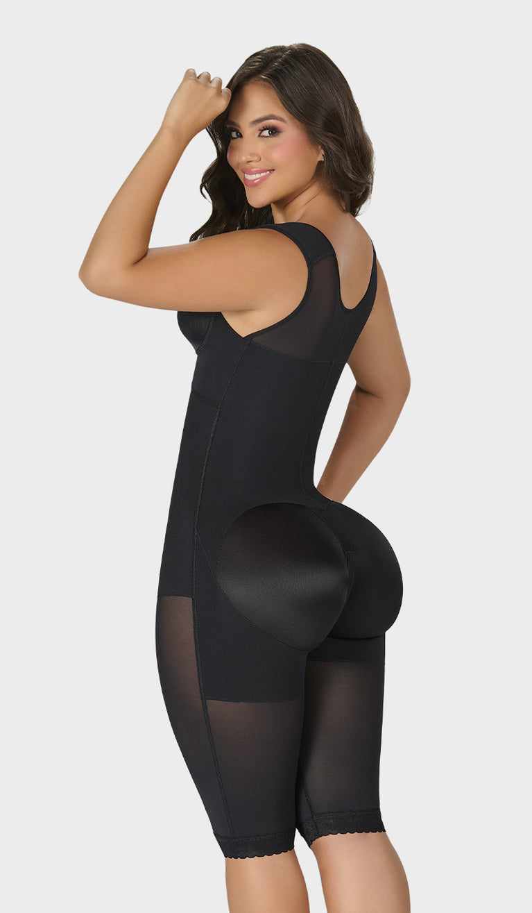 Faja Tipo Reloj de Arena hasta la Rodilla con Sujetador ( faja CAROLINA )