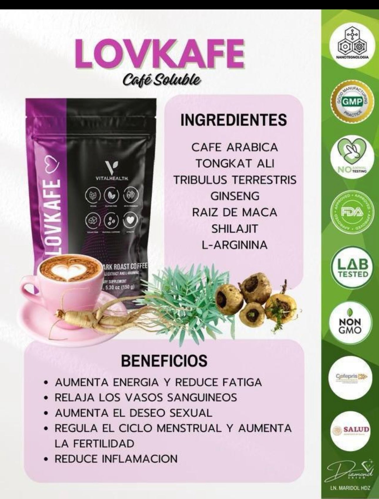 LOVKAFE- café Saludable 100% NATURAL