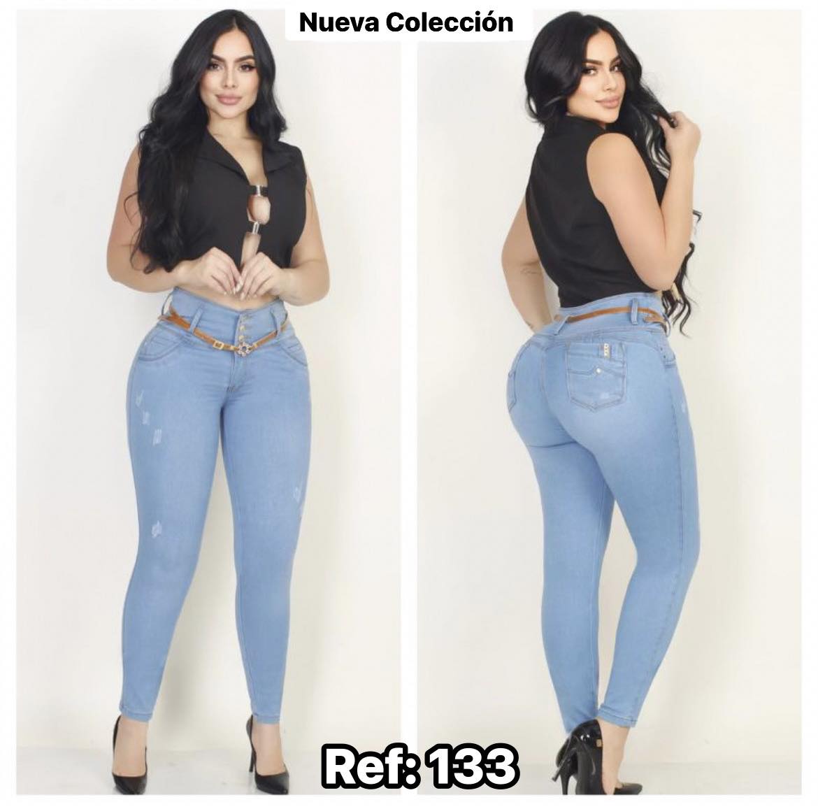 JEANS BOTA TUBO CON BOLSA #133