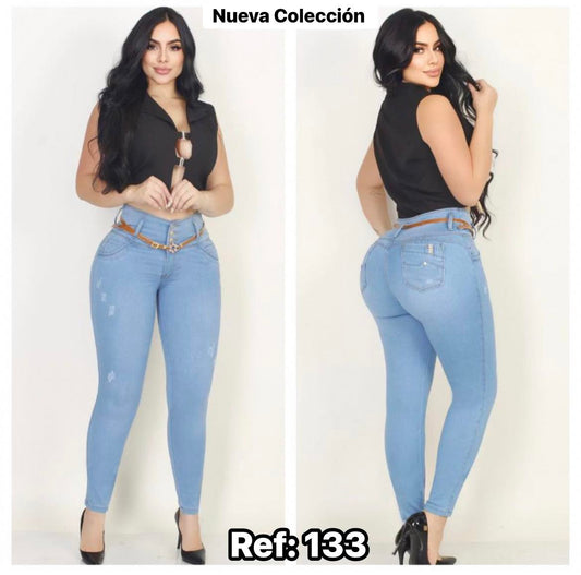JEANS BOTA TUBO CON BOLSA #133