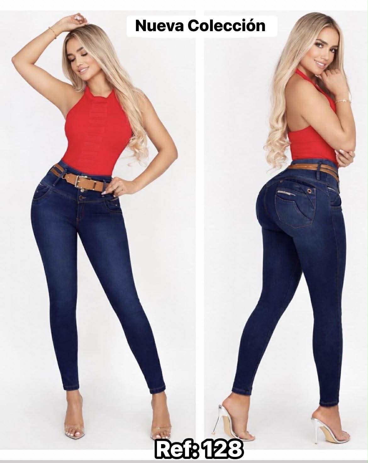 JEANS BOTA TUBO CON BOLSA #128