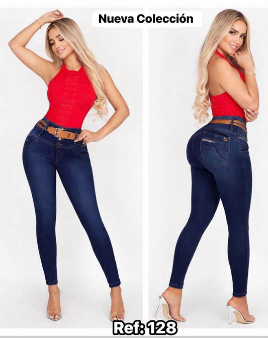 JEANS BOTA TUBO CON BOLSA #128