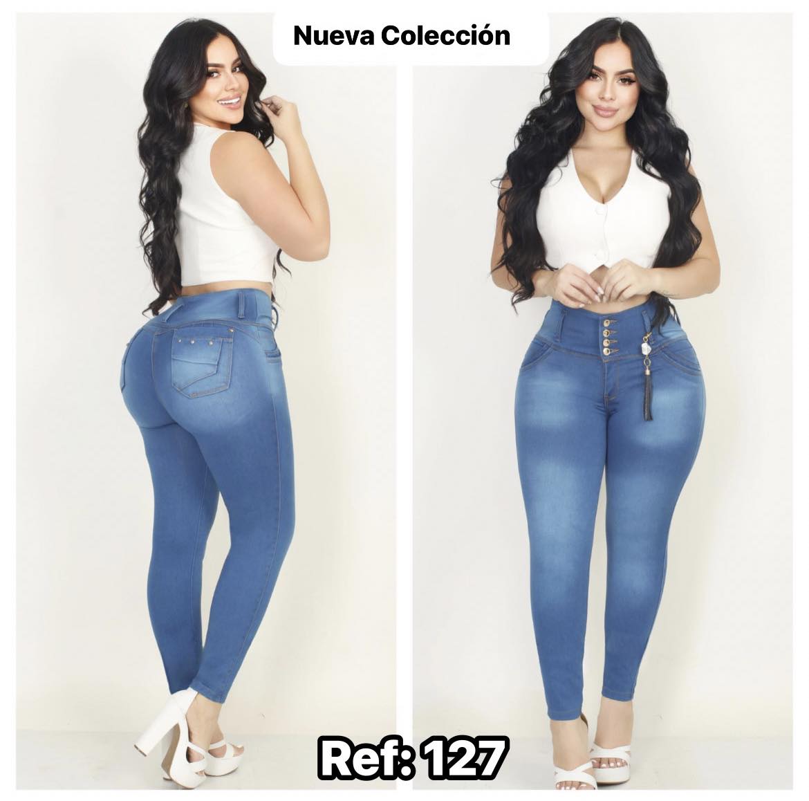 JEANS BOTA TUBO CON BOLSA #127
