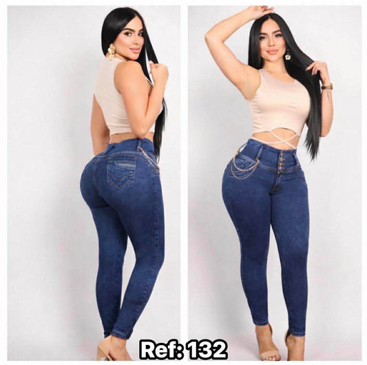 JEANS BOTA TUBO CON BOLSA #132