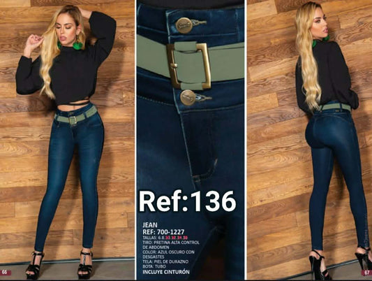 JEANS BOTA TUBO SIN BOLSA #136