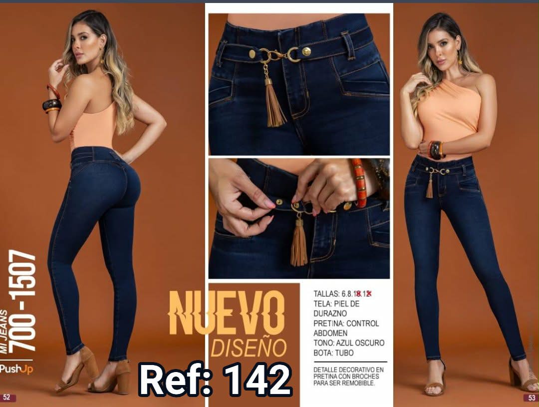 JEANS BOTA TUBO SIN BOLSA #142