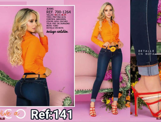 JEANS BOTA TUBO SIN BOLSA #141