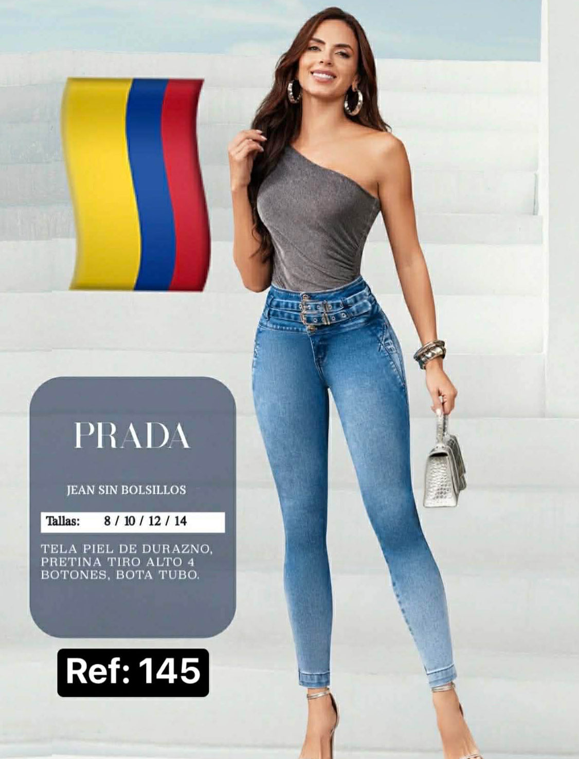JEANS BOTA TUBO SIN BOLSA #145