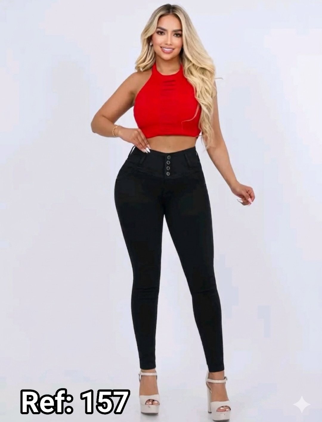 JEANS BOTA TUBO CON BOLSA # 157