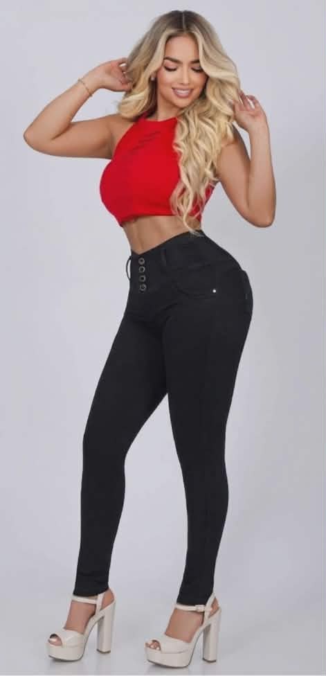 JEANS BOTA TUBO CON BOLSA # 157