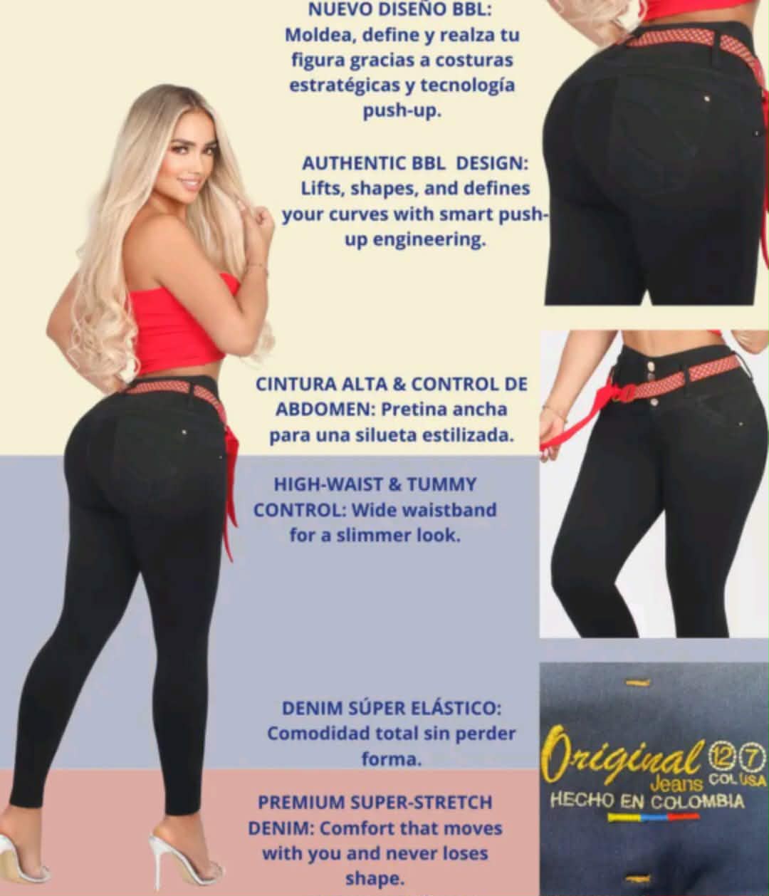JEANS BOTA TUBO CON BOLSA #156